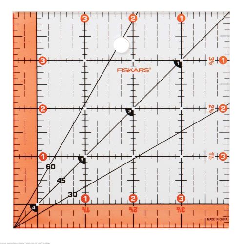 Fiskars 4.5&#034; x 4.5&#034; Acrylic Square 187290-1001