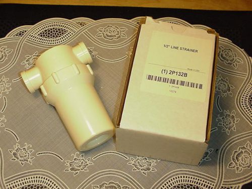 Inline Strainer 1/2 Inch PVC White 2P132B NEW IN BOX!