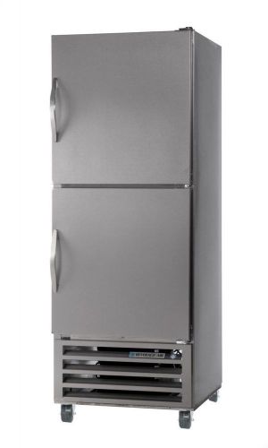 BEVERAGE-AIR 23CF TWO HALF SIZE SOLID DOOR S/S REACH-IN FREEZER - FB23-1HS