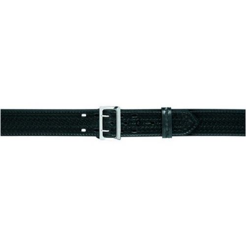 Safariland 875-38-6B Men&#039;s Blk Plain Sam Browne Belt 2.25&#034; Stitched/Brass- 38&#034;