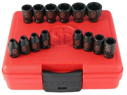 Chicago Pneumatic SS2114 1/4&#034;Drive 14 Piece Metric Impact Socket Set New