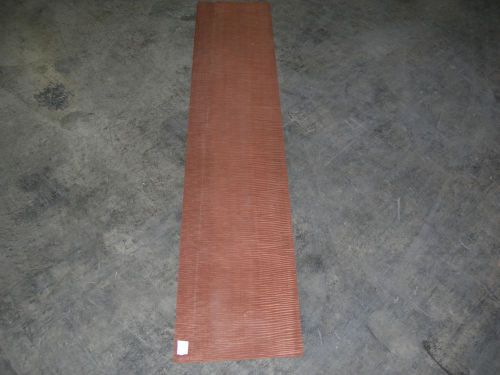 Fiddleback Makore Wood Veneer. 13 x 64, 4 Sheets.