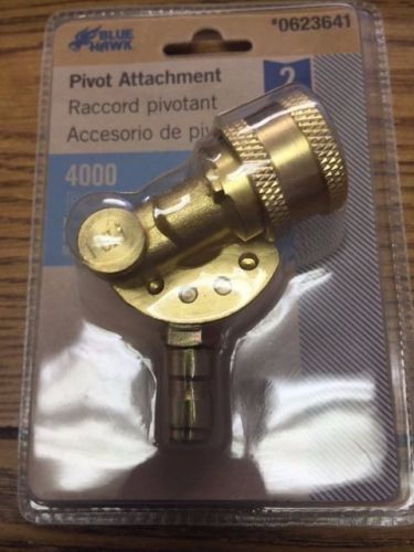 Blue hawk pressure washer brass pivot attachment, 4000 psi, new! for sale