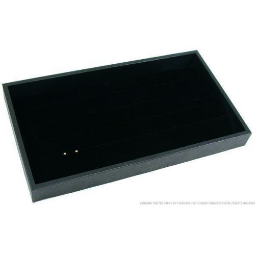 45 pair black earring pad display &amp; travel tray for sale