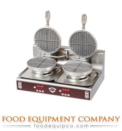 Wells WB-2E Waffle Baker dual round waffle grid