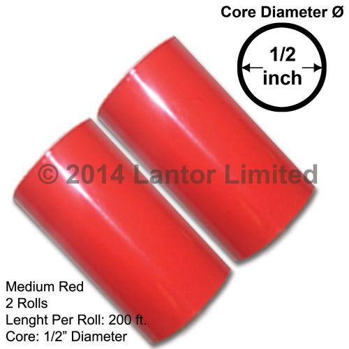 Hot Foil Stamp Rolls Medium Red KINGSLEY HOWARD 3in 400Ft 2x200Ft #YED-6500-S2#