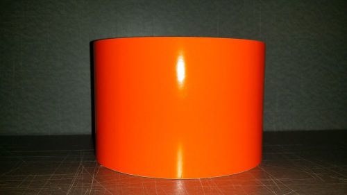 3.5&#034; X 50yd FLUORESCENT ORANGE cast vinyl roll