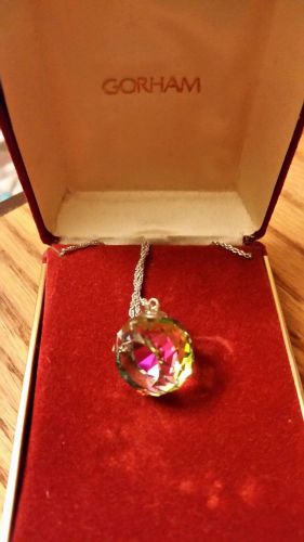 Gorham Vintage Crystal Ball Pendant