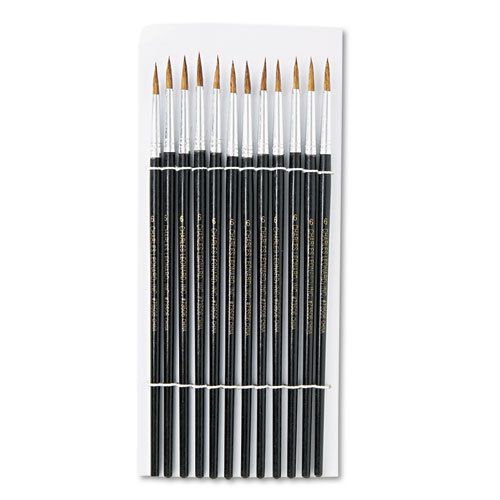 Artist brush, size 6, camel hair, round, 12/pack for sale