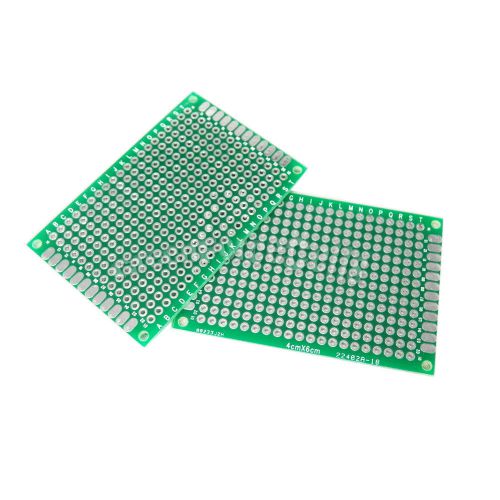 20 x Double Side Prototype PCB Tinned Universal Bread board 4x6 cm 40mmx60mm FR4