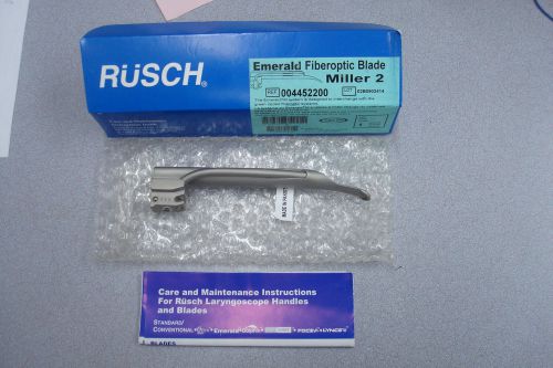 RUSCH EMERALD FIBER OPTIC BLADE~ MILLER 2 REF:004452200