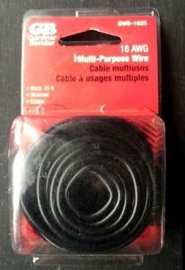 Gardner Bender 16 AWG Black Multi-Purpose Wire 25Ft NEW