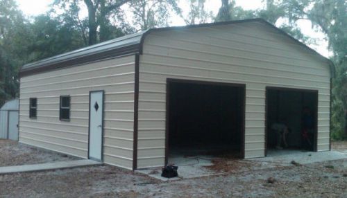 22 x 31 x 10 Metal Building Delivered/Installed - Two Car Garage and Workshop