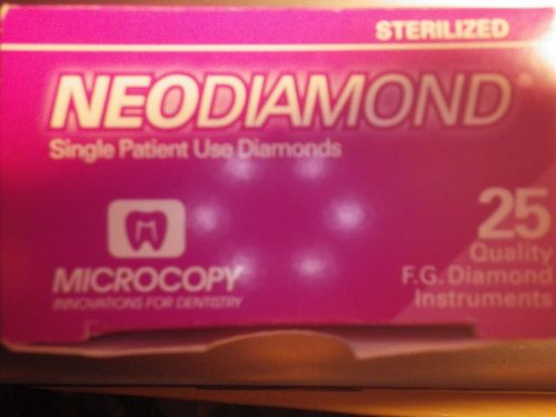 NEODIAMOND DENTAL DIAMOND BURS - FLAME