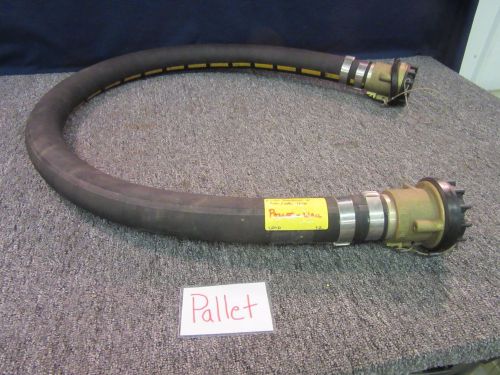 6&#039; EATON DURODYNE HYDRAULIC FUEL OIL HOSE BRASS FITTING MILITARY SPM7M411M0027