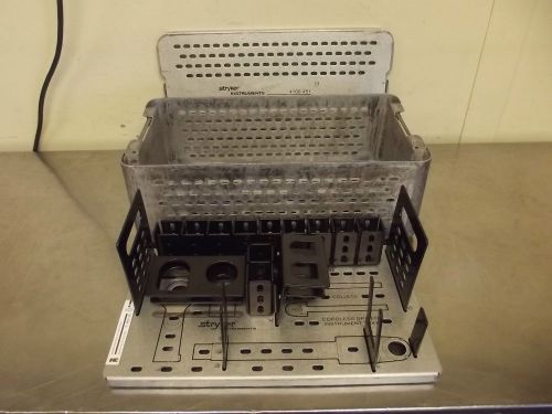 Stryker #4100-451 Cordless Driver Sterilization Case w/Insert-18.5&#034;x10&#034;x6&#034;-m1021