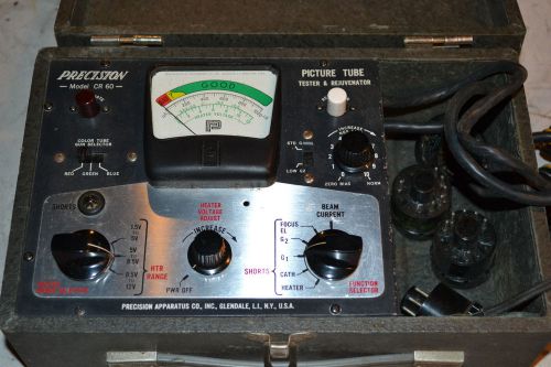 VTG. Precision Model CR 60 Picture Tube Tester Meter Ham Radio Test Tube