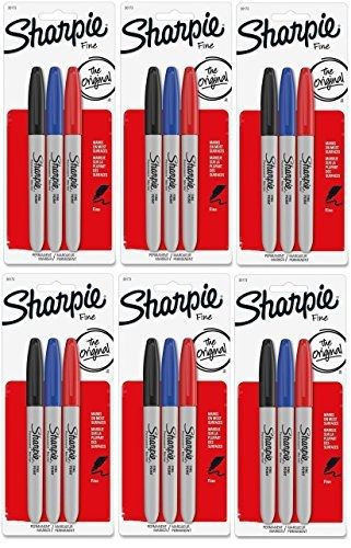 Sharpie fine point permanent colored markers, [30173pp] 3 count packs (pack of for sale