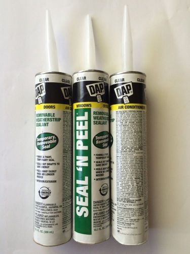 DAP Seal &#039;N Peel  Caulk  Clear  10.1 oz. 3 Tubes