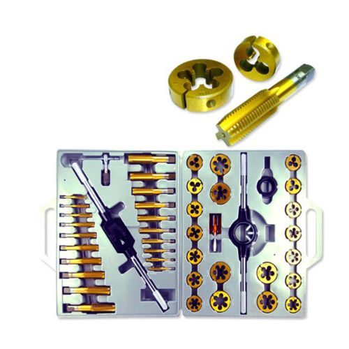 NEW 45pc Tap and Die Set SAE Tungsten Steel Titanium tools Jumbo