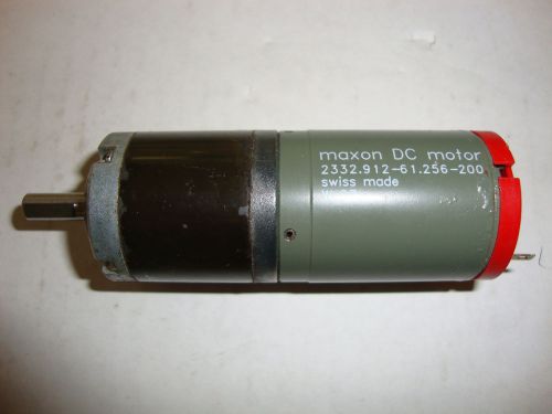 MAXON 2332.912-61.256-200 DC MOTOR WITH 110462 GEARHEAD