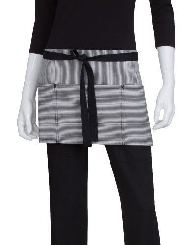 Chef Works AW050-BLK-0 Portland Waist Apron, Black