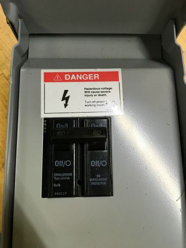 Challenger Heavy Duty 60 Amp Disconnect with steel enclosur