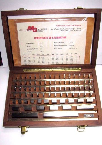 GAGE BLOCK SET 81pc. GRADE 2  PART # 3009-8102 Metrology