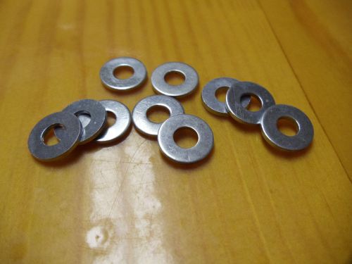 #8 FLAT WASHERS ZINC COATED STEEL LOT OF 25