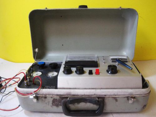 Morgan-schaffer transfo-tester rare span gas regulator cylinder in metal case for sale