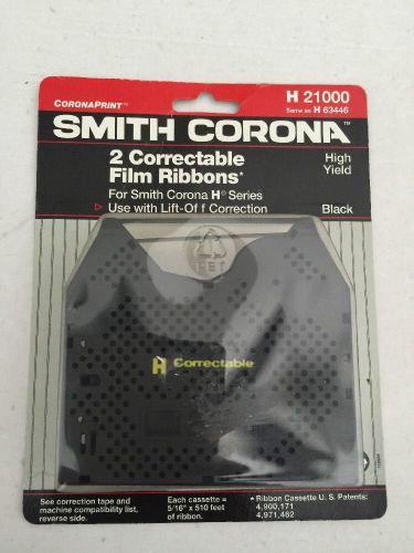NEW! Smith Corona 2-Pack CORRECTABLE FILM RIBBONS Typewriter H21000 (H63446)