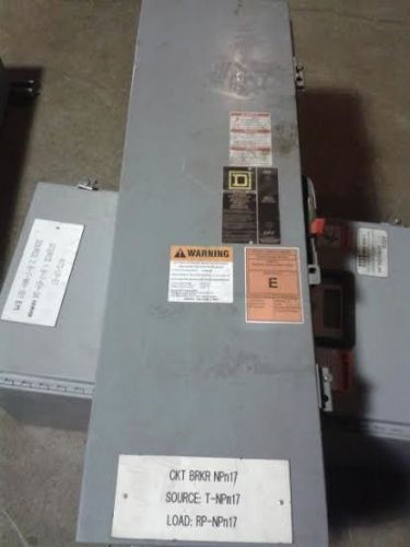 Square d ik260awk enclosed circuit breaker 150 amp type 3r for sale