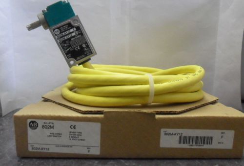 New allen bradley 802m-ay12 pre-wired limit switch series f nib for sale