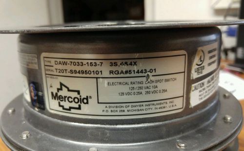 Mercoid control daw-7033-153-7 pressure switch 5-150psi  used for sale