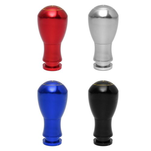 Pure color alloy aluminum round bald universal car truck gear stick knob shifter for sale