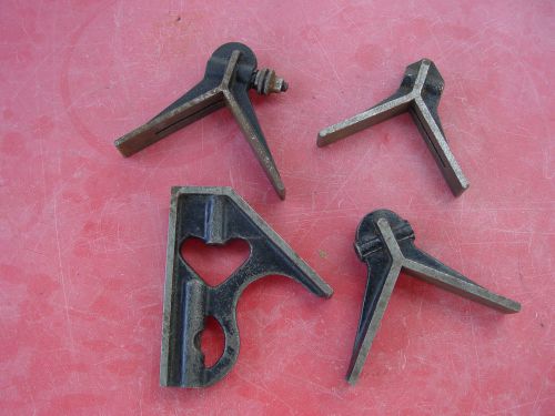 Estate Vintage Lot Of 4 Machinist Square Parts Tools Starrett Etc