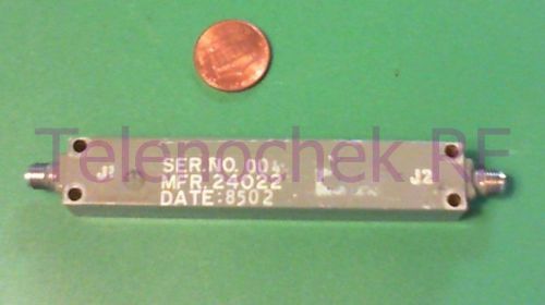 RF microwave band pass filter 11.9 GHz - 14.4 GHz / power   6 Watt / data