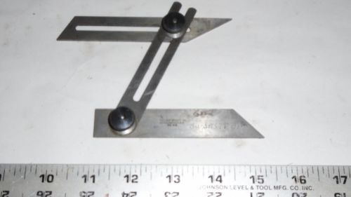 MACHINIST TOOL LATHE MILL Starrett Adjustable Protractor Layout Gage Gauge Tool