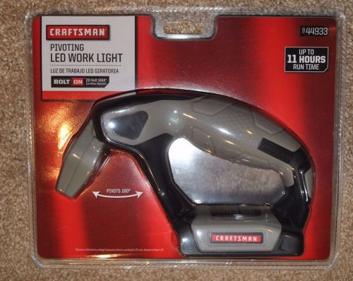 Craftsman Bolt On -Pivoting LED Work Light- (9-44933) *20 Volt MAX*  (R1)