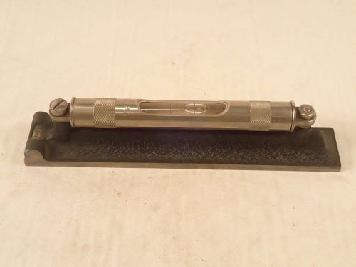 Starrett no. 98-8 machinist level 8&#034; with ground vial and cross test level for sale