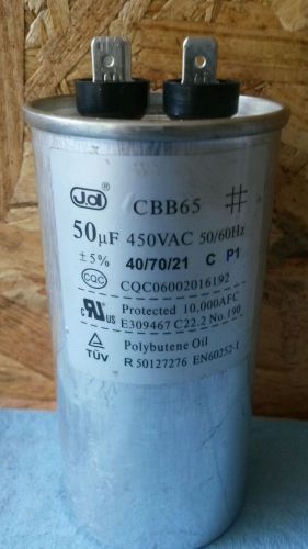 Capacitor CBB65A-1 450VAC 50uF 50/60Hz AC Motor Compressor Start,