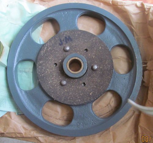 UNUSED 8 INCH CLUTCH PULLEY FOR BUNN TWINE MACHINE FLYWHEEL STYLE NOS