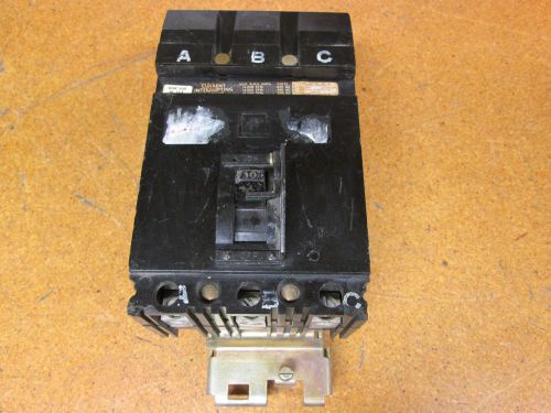 Square D 4015419 Circuit Breaker 30A 3Pole 600VAC 125/250VDC Type FA Used