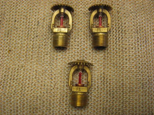 3 rasco  brass  fire sprinkler heads  1/2&#034;npt for sale