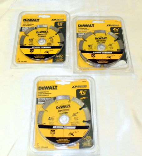 3 Dewalt DW 4740 4 1/2&#034; Fast Tuck Point Blade New in Open Pack