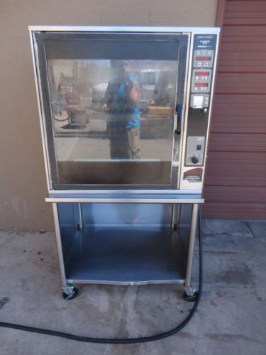 2011 henny penny scr-8 working electric rotisseri oven with baskets and stand. for sale