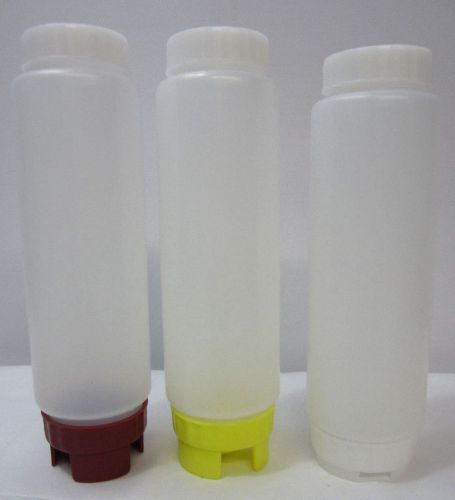 [Set of 3] FIFO BOTTLE™ 16oz Ketchup, Mustard, Mayo/Sauce Dispensing Bottles