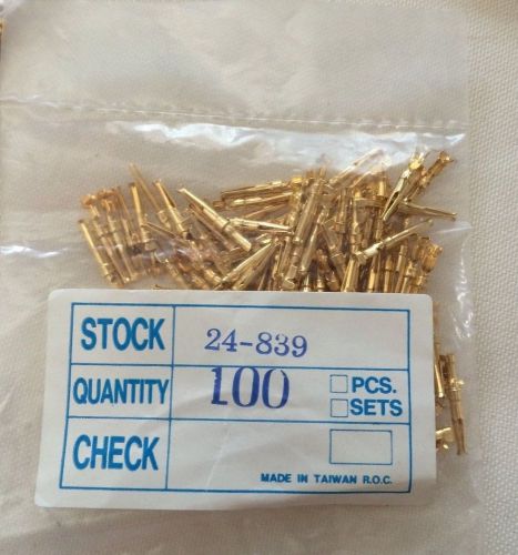 100 Pcs Dalco 24-839 D-Sub Crimp Connector