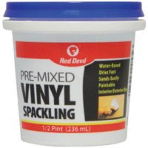 Spackling Compound Tub .5 Pt RED DEVIL INC Spackling 0532 Off White 075339005323