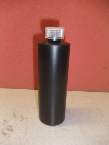 100 pcs 250ml Black Plastic Bottle w/Cap